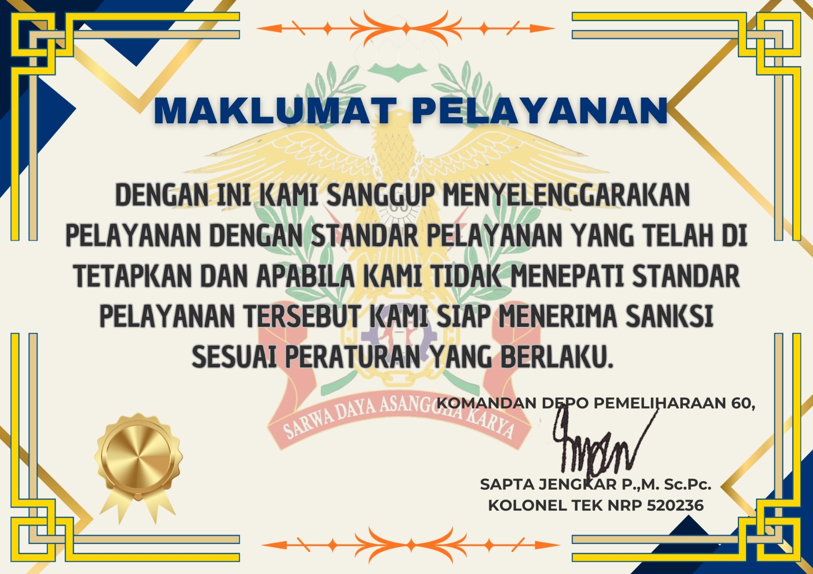 MAKLUMAT PELAYANAN